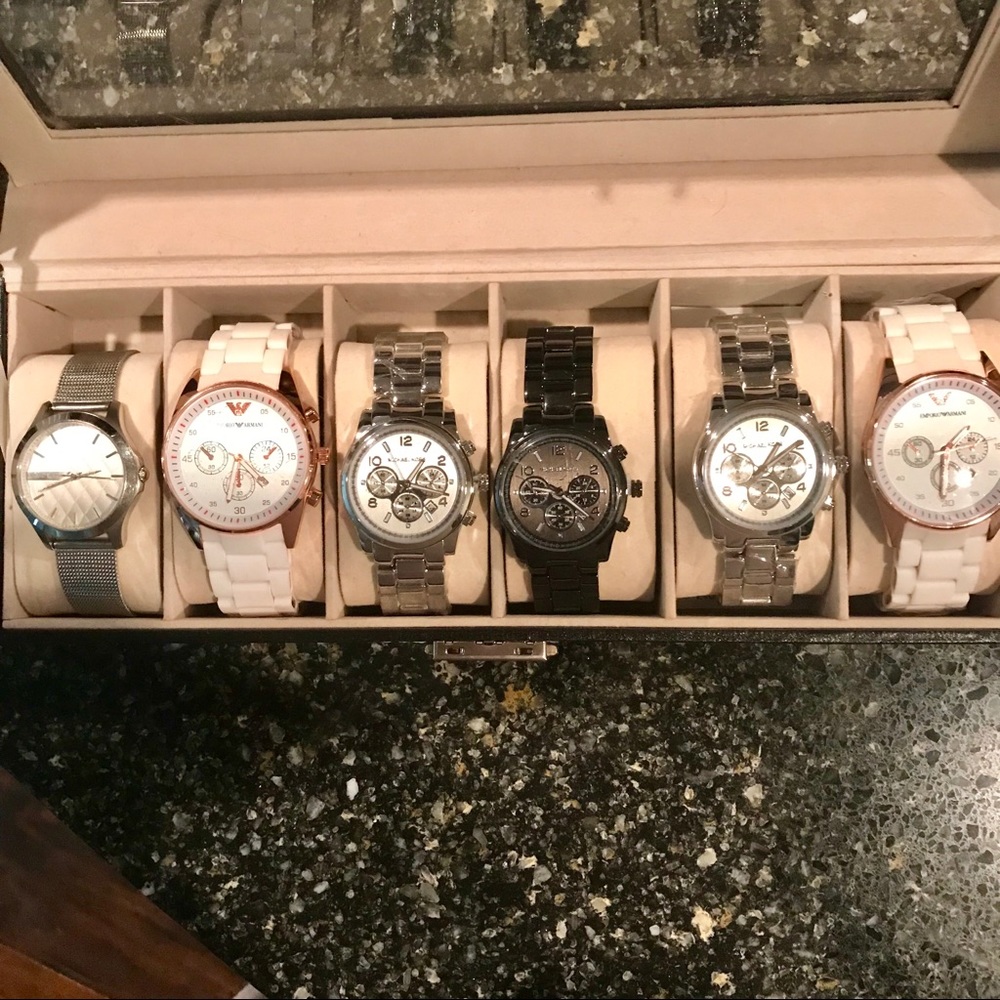MICHAEL KORS , ARMANI , ARMANI EXCHANGE watches